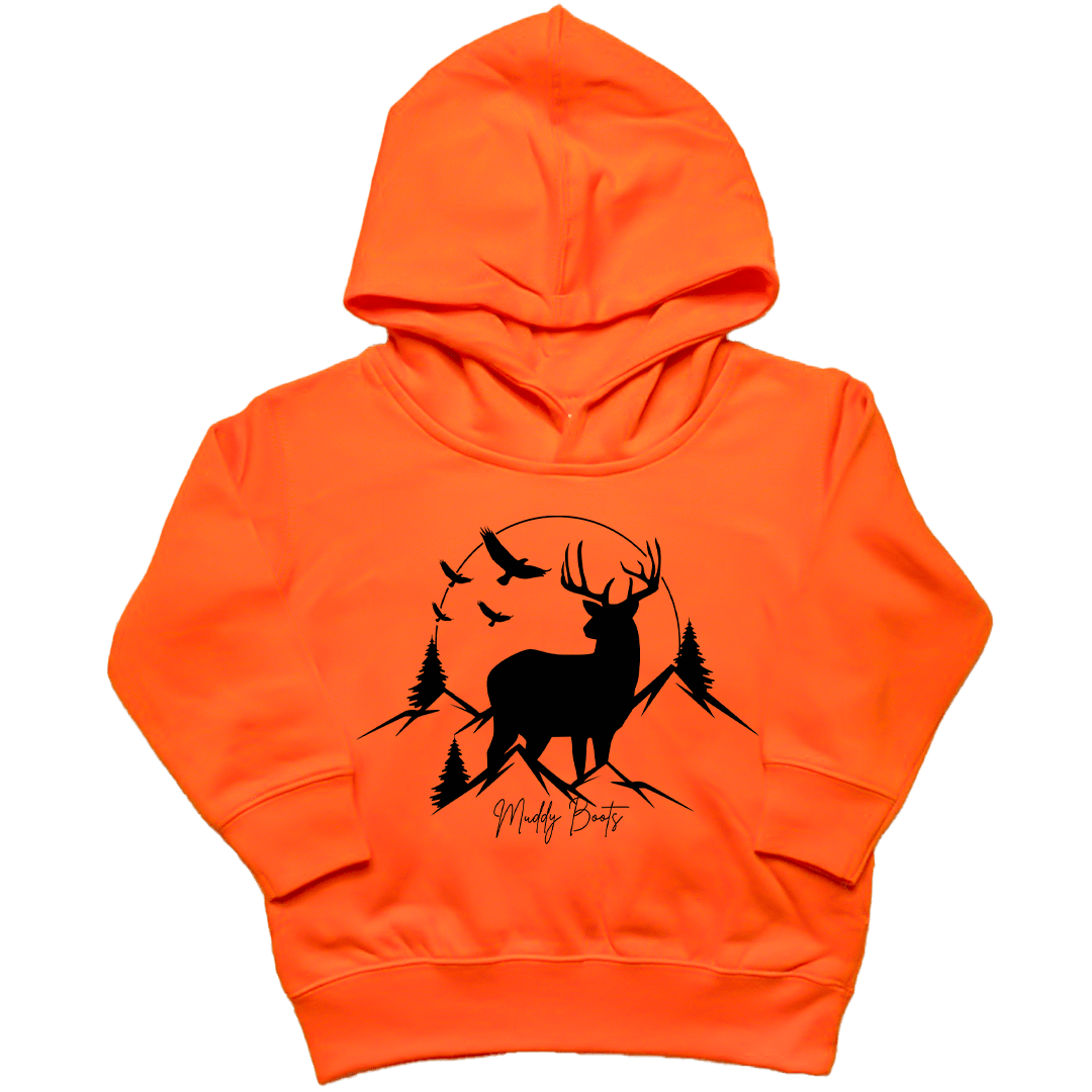 Mountain Deer Kids Hoodie - Muddy Boots Clothing - Hoodie