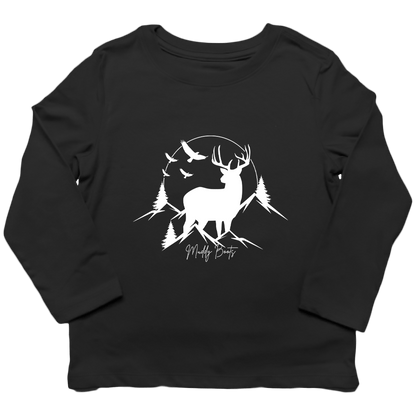 Mountain Deer Toddler Long Sleeve Tee - Muddy Boots Clothing - Long Sleeve Tee