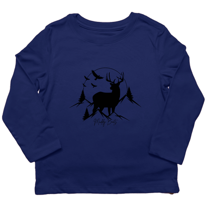Mountain Deer Toddler Long Sleeve Tee - Muddy Boots Clothing - Long Sleeve Tee