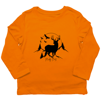 Mountain Deer Toddler Long Sleeve Tee - Muddy Boots Clothing - Long Sleeve Tee