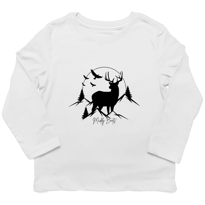 Mountain Deer Toddler Long Sleeve Tee - Muddy Boots Clothing - Long Sleeve Tee