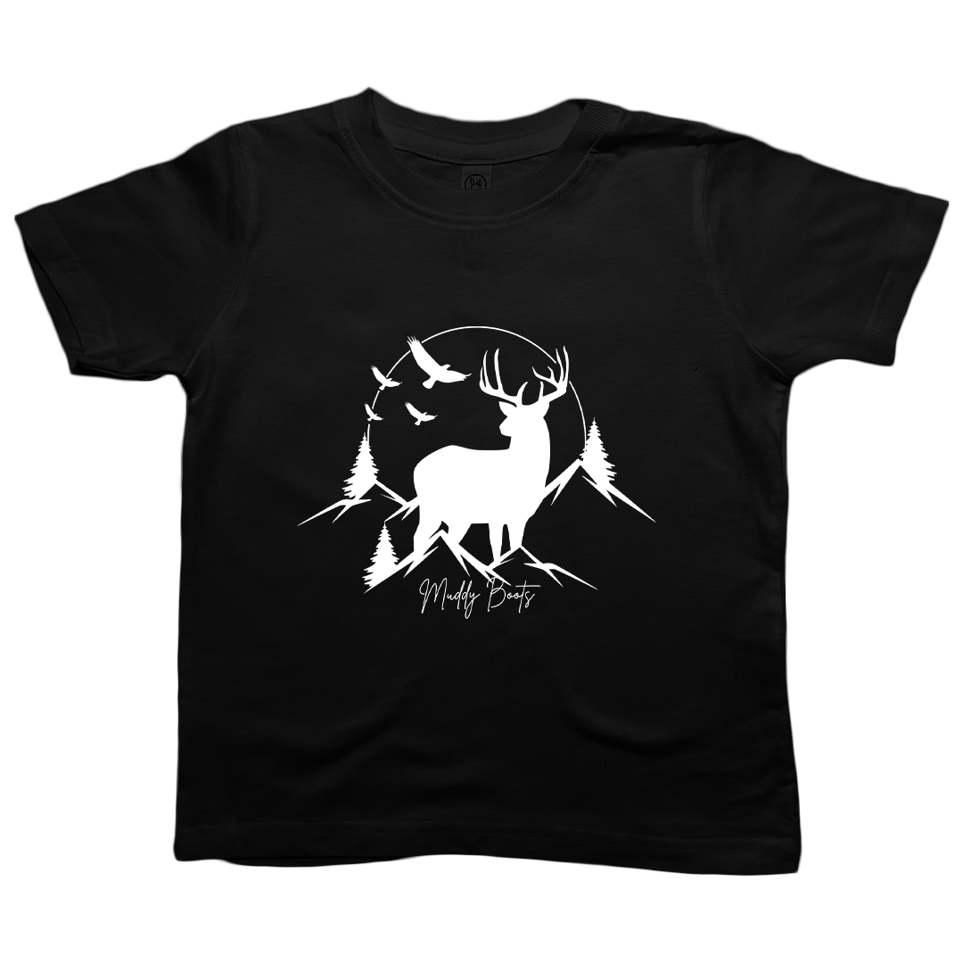 Mountain Deer Toddler Tee - Muddy Boots Clothing - T-Shirt