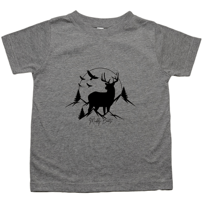 Mountain Deer Toddler Tee - Muddy Boots Clothing - T-Shirt