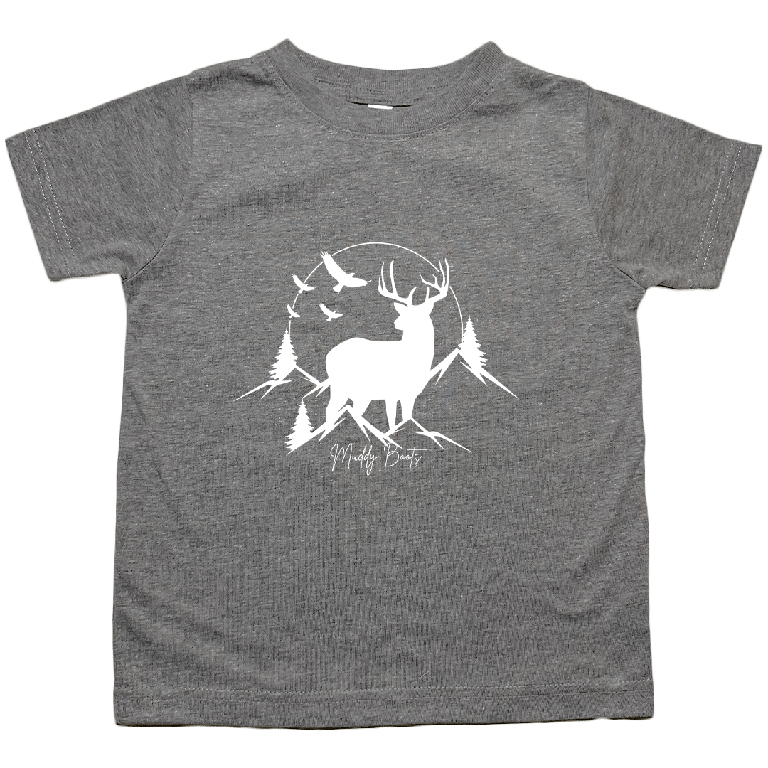 Mountain Deer Toddler Tee - Muddy Boots Clothing - T-Shirt