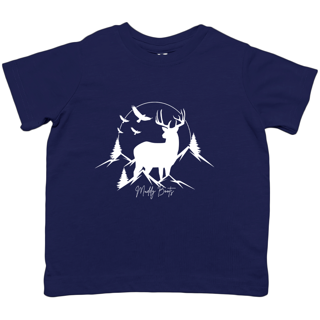 Mountain Deer Toddler Tee - Muddy Boots Clothing - T-Shirt