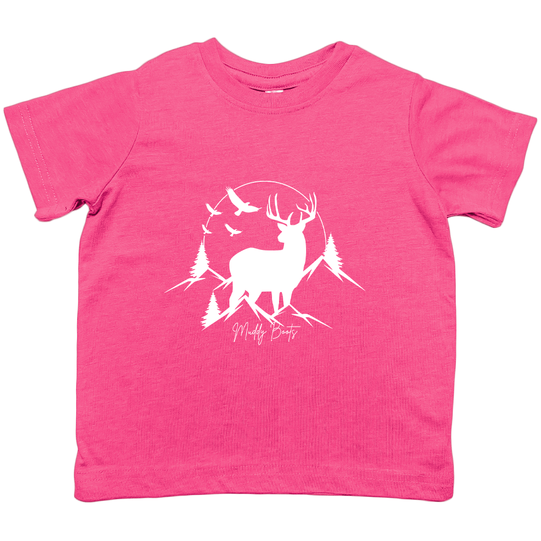 Mountain Deer Toddler Tee - Muddy Boots Clothing - T-Shirt