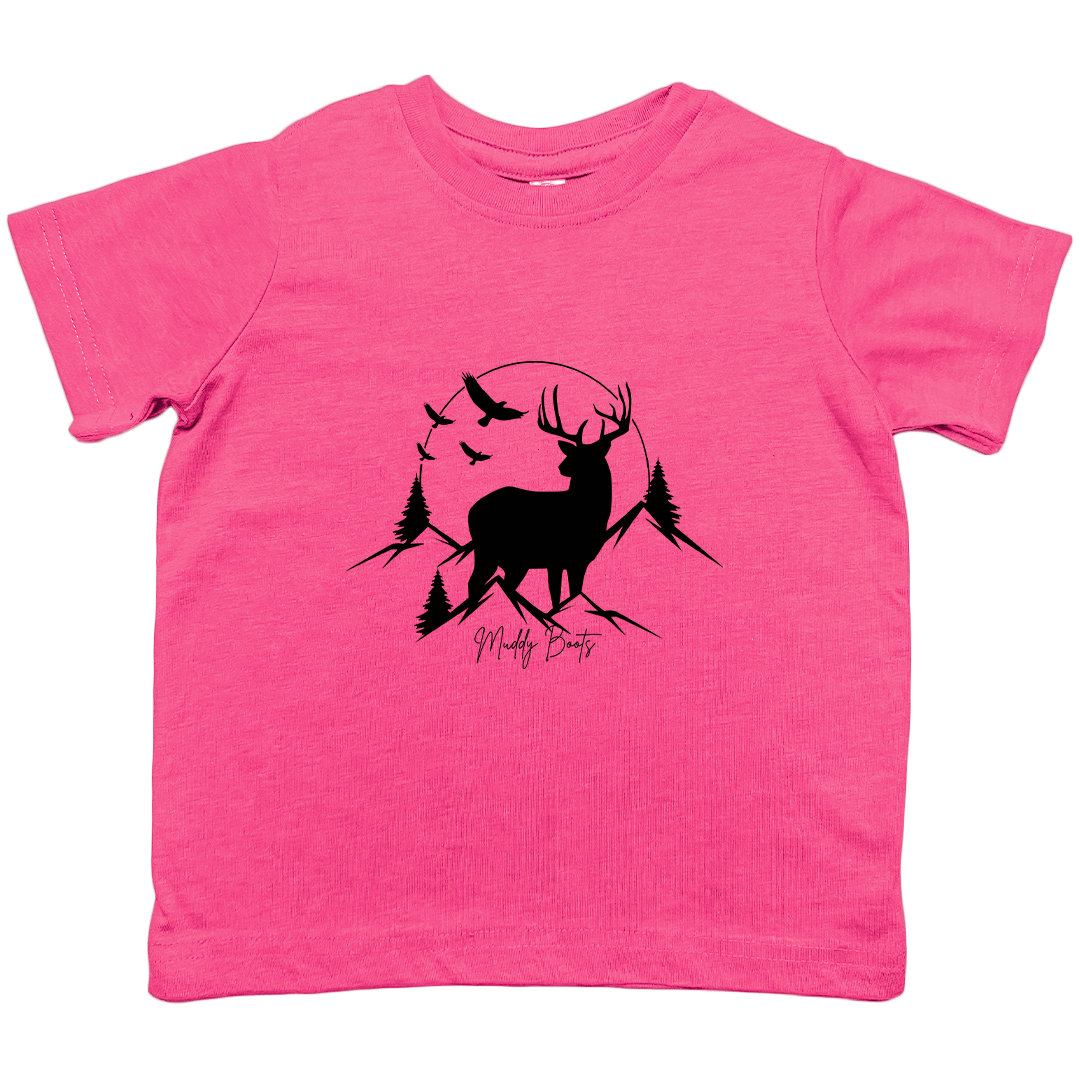 Mountain Deer Toddler Tee - Muddy Boots Clothing - T-Shirt