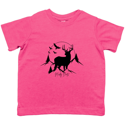 Mountain Deer Toddler Tee - Muddy Boots Clothing - T-Shirt