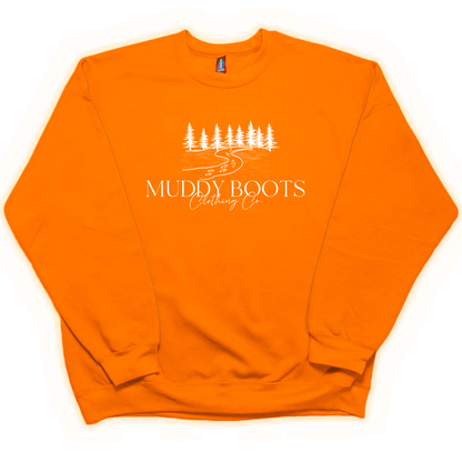 Muddy Boots Adult Crew Neck Sweatshirt - Muddy Boots Clothing - Crew Neck Sweatshirt