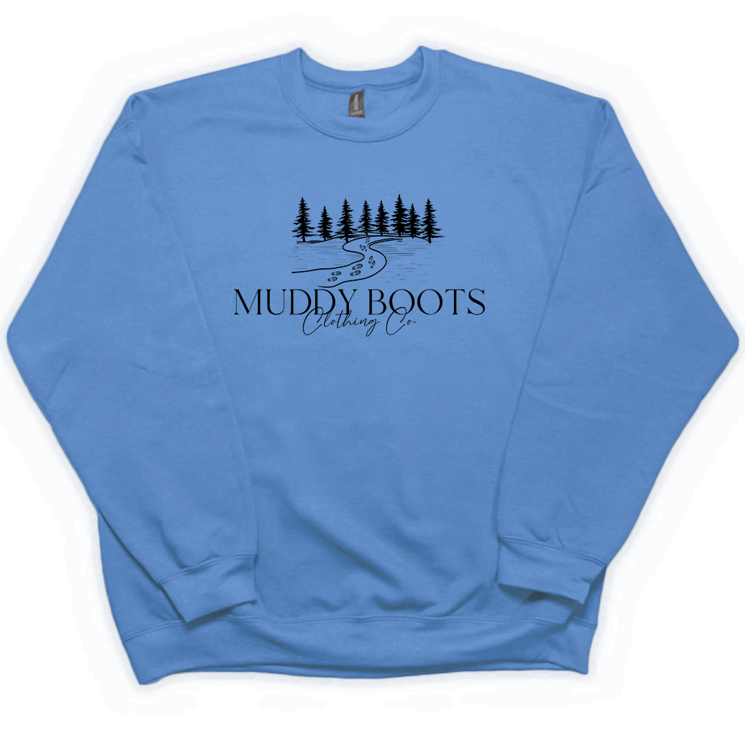 Muddy Boots Adult Crew Neck Sweatshirt - Muddy Boots Clothing - Crew Neck Sweatshirt