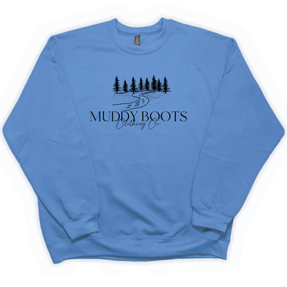 Muddy Boots Adult Crew Neck Sweatshirt - Muddy Boots Clothing - Crew Neck Sweatshirt