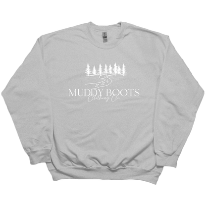 Muddy Boots Adult Crew Neck Sweatshirt - Muddy Boots Clothing - Crew Neck Sweatshirt