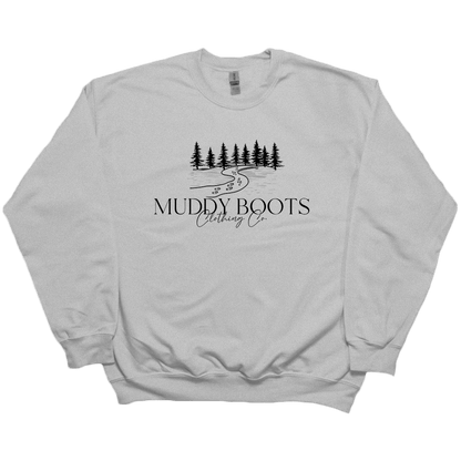 Muddy Boots Adult Crew Neck Sweatshirt - Muddy Boots Clothing - Crew Neck Sweatshirt