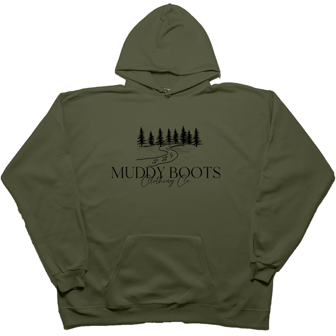 Muddy Boots Adult Hoodie - Muddy Boots Clothing - Hoodie