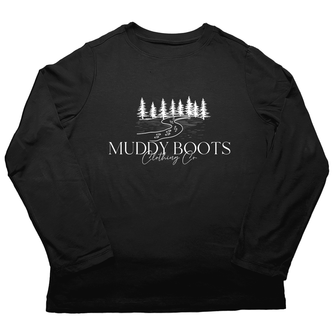 Muddy Boots Adult Long Sleeve Tee - Muddy Boots Clothing - Long Sleeve Tee