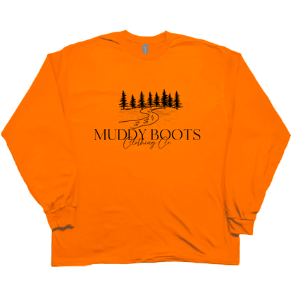 Muddy Boots Adult Long Sleeve Tee - Muddy Boots Clothing - Long Sleeve Tee