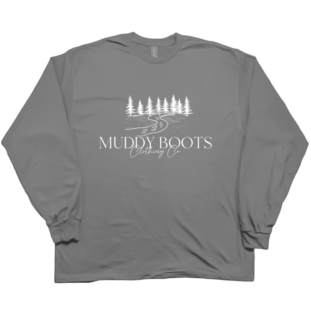 Muddy Boots Adult Long Sleeve Tee - Muddy Boots Clothing - Long Sleeve Tee