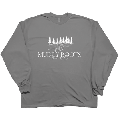 Muddy Boots Adult Long Sleeve Tee - Muddy Boots Clothing - Long Sleeve Tee