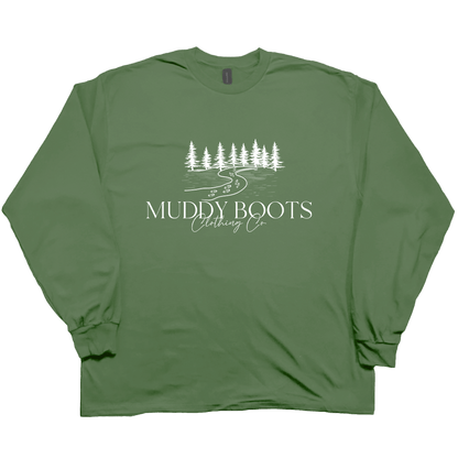 Muddy Boots Adult Long Sleeve Tee - Muddy Boots Clothing - Long Sleeve Tee