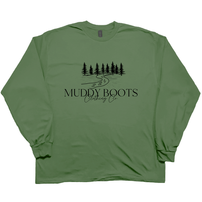 Muddy Boots Adult Long Sleeve Tee - Muddy Boots Clothing - Long Sleeve Tee