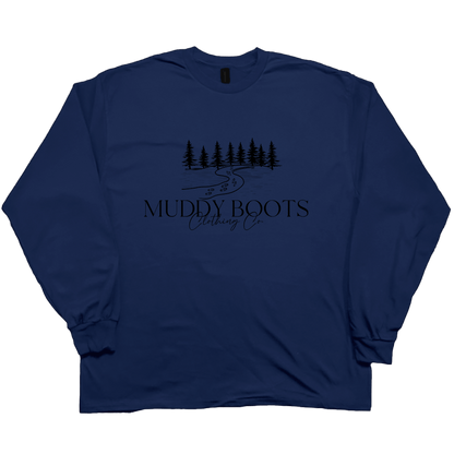 Muddy Boots Adult Long Sleeve Tee - Muddy Boots Clothing - Long Sleeve Tee