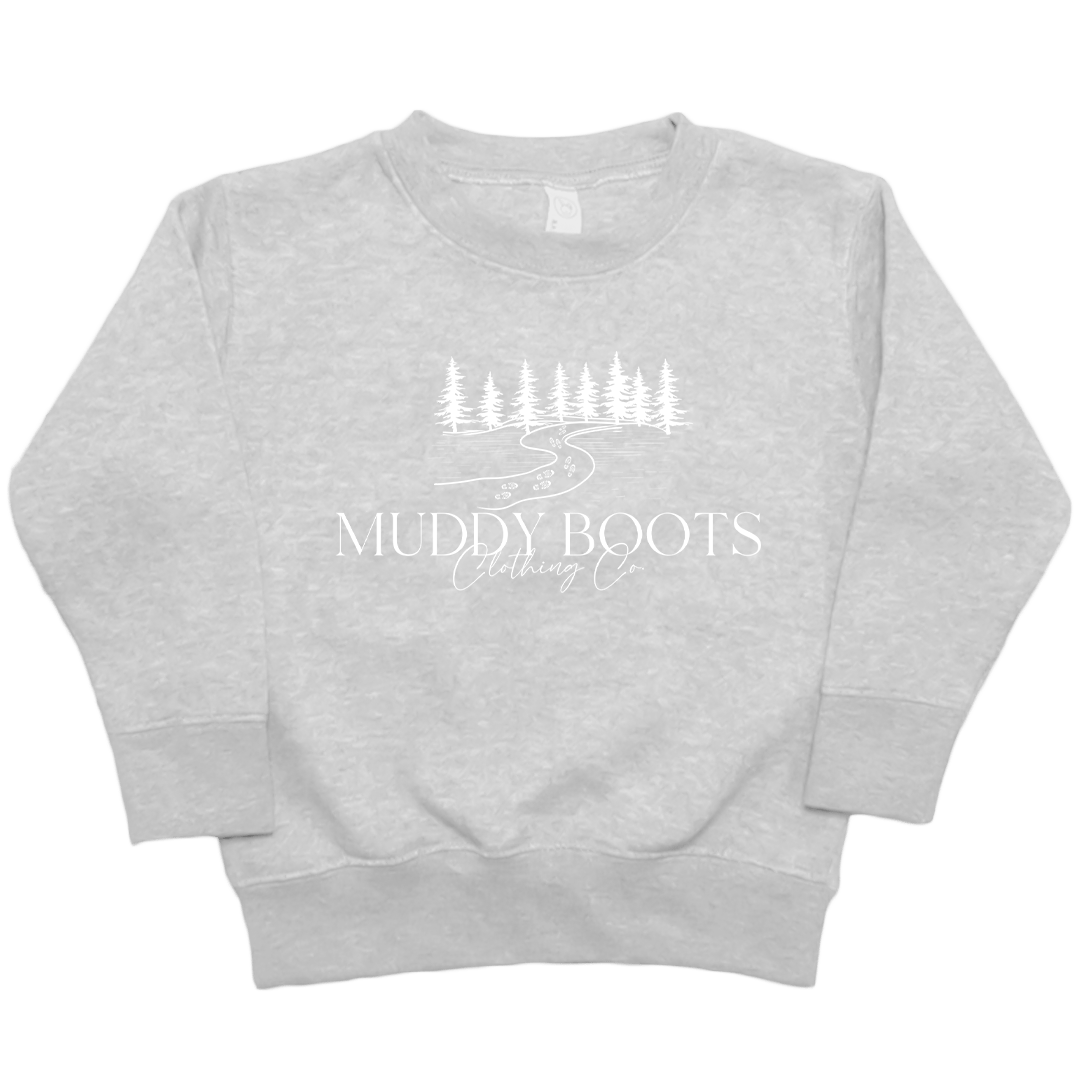 Muddy Boots Kids Crew Neck Sweatshirt - Muddy Boots Clothing - Crew Neck Sweatshirt