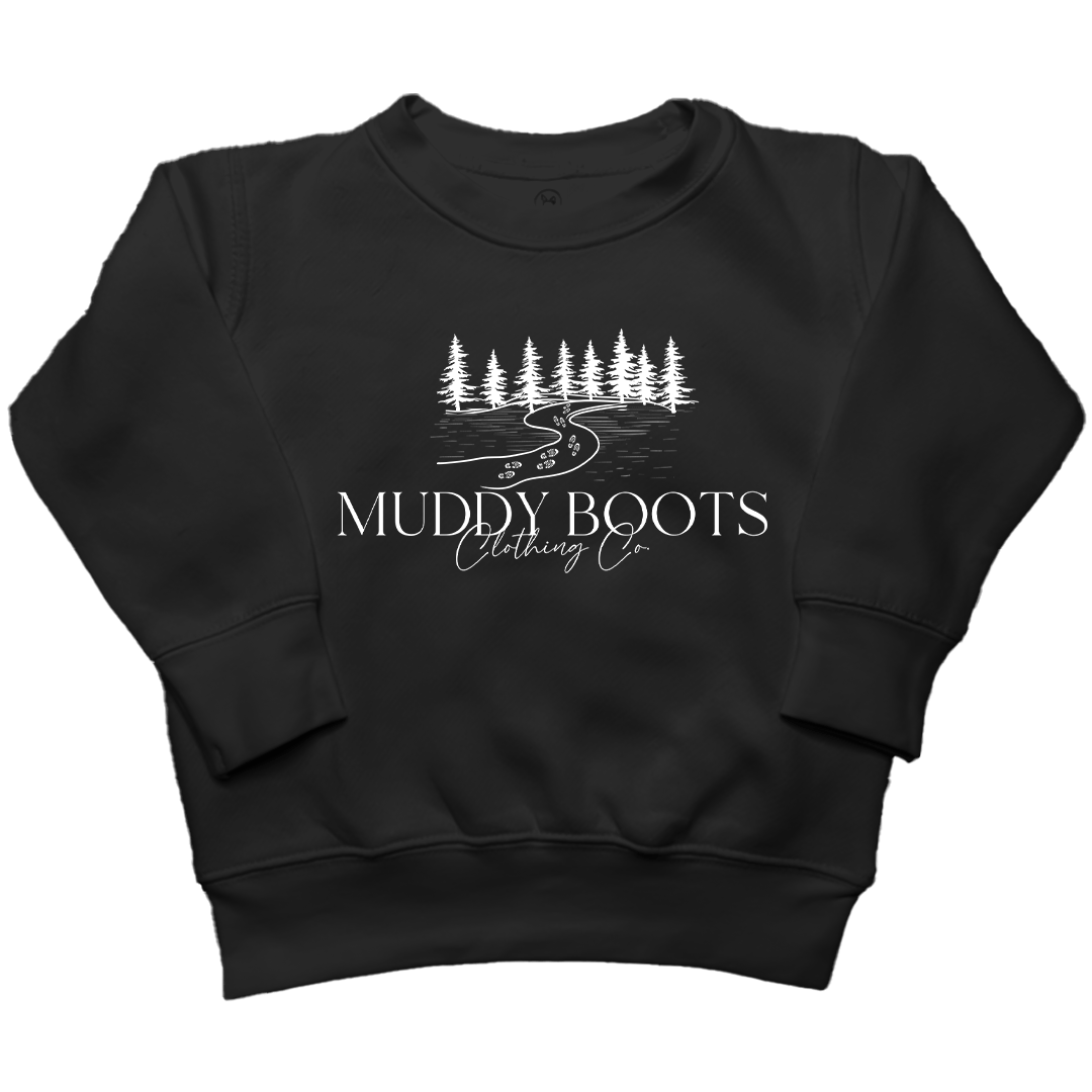 Muddy Boots Kids Crew Neck Sweatshirt - Muddy Boots Clothing - Crew Neck Sweatshirt