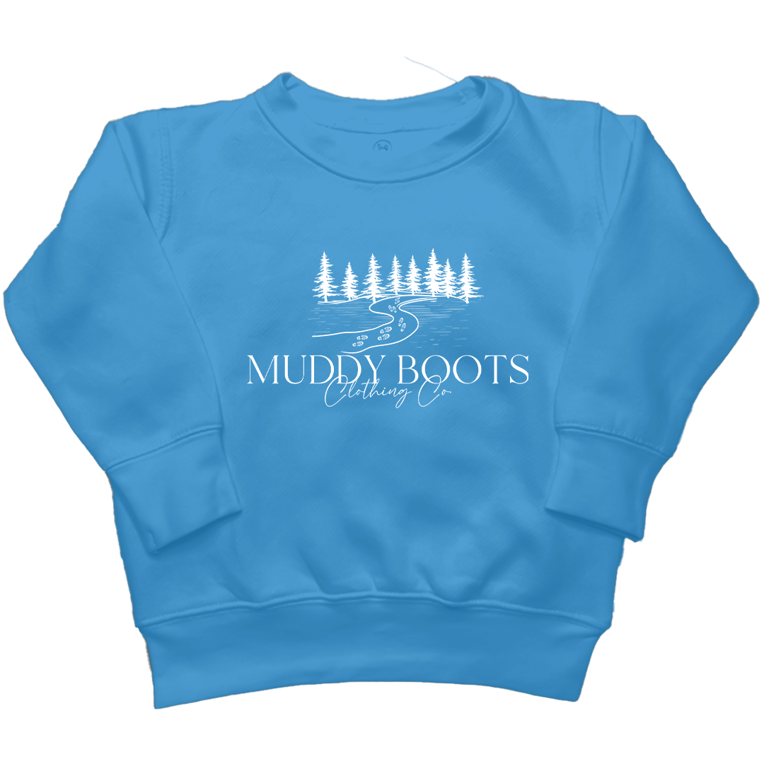 Muddy Boots Kids Crew Neck Sweatshirt - Muddy Boots Clothing - Crew Neck Sweatshirt