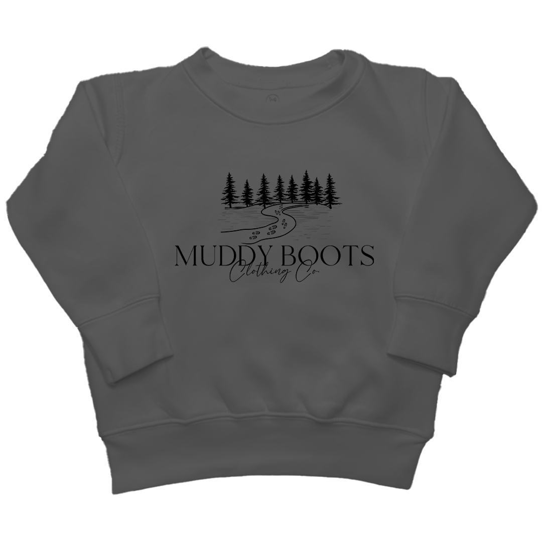 Muddy Boots Kids Crew Neck Sweatshirt - Muddy Boots Clothing - Crew Neck Sweatshirt