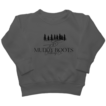 Muddy Boots Kids Crew Neck Sweatshirt - Muddy Boots Clothing - Crew Neck Sweatshirt