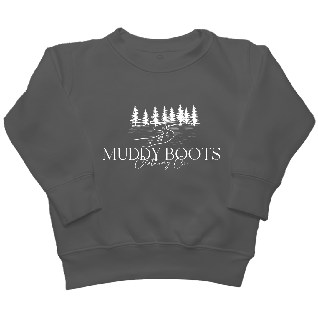 Muddy Boots Kids Crew Neck Sweatshirt - Muddy Boots Clothing - Crew Neck Sweatshirt