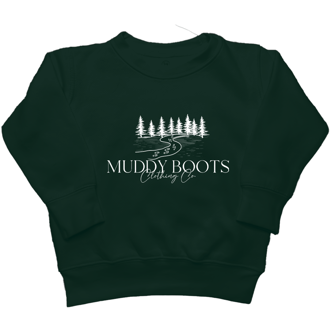 Muddy Boots Kids Crew Neck Sweatshirt - Muddy Boots Clothing - Crew Neck Sweatshirt