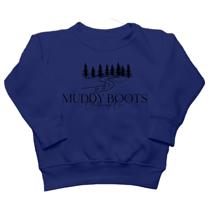 Muddy Boots Kids Crew Neck Sweatshirt - Muddy Boots Clothing - Crew Neck Sweatshirt