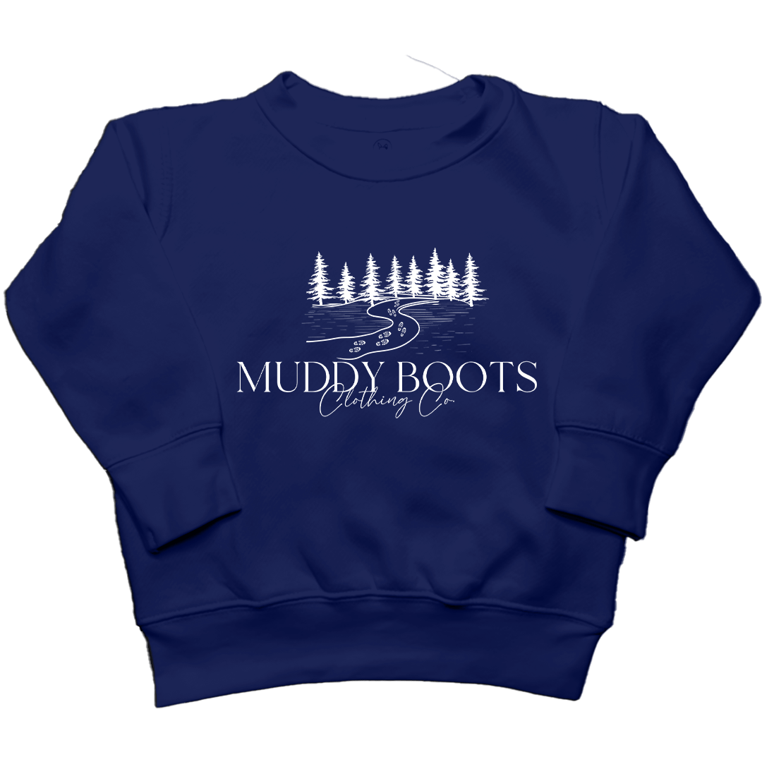 Muddy Boots Kids Crew Neck Sweatshirt - Muddy Boots Clothing - Crew Neck Sweatshirt