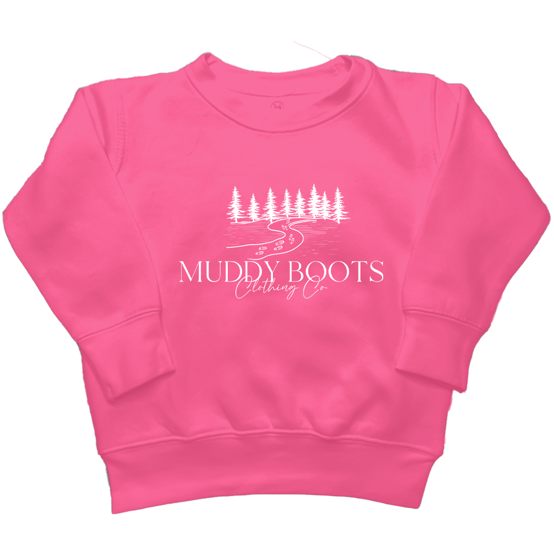 Muddy Boots Kids Crew Neck Sweatshirt - Muddy Boots Clothing - Crew Neck Sweatshirt