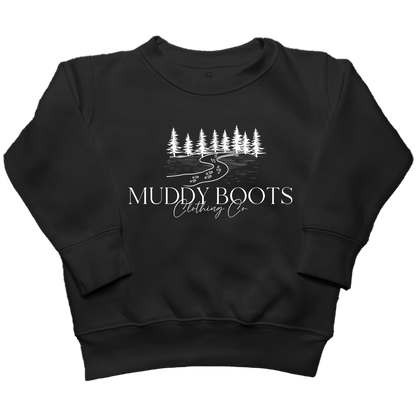 Muddy Boots Toddler Crew Neck Sweatshirt - Muddy Boots Clothing - Crew Neck Sweatshirt