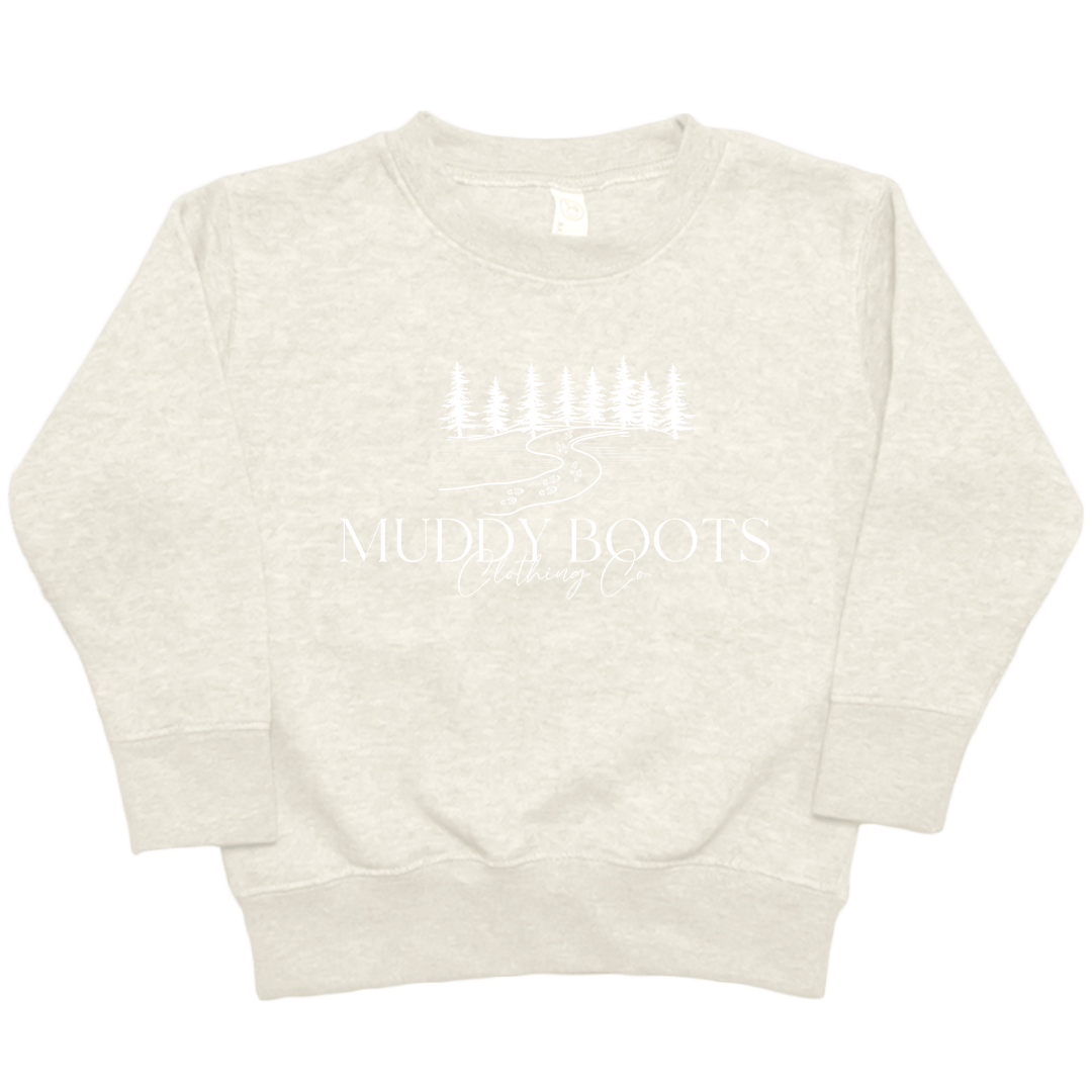 Muddy Boots Toddler Crew Neck Sweatshirt - Muddy Boots Clothing - Crew Neck Sweatshirt