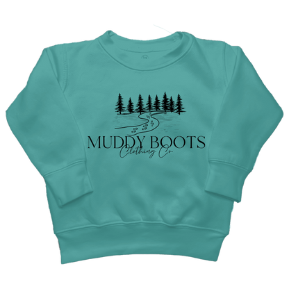 Muddy Boots Toddler Crew Neck Sweatshirt - Muddy Boots Clothing - Crew Neck Sweatshirt
