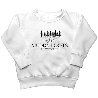 Muddy Boots Toddler Crew Neck Sweatshirt - Muddy Boots Clothing - Crew Neck Sweatshirt