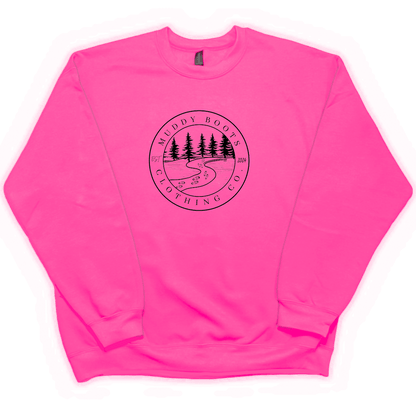 Muddy Trails Adult Crew Neck Sweatshirt - Muddy Boots Clothing - Crew Neck Sweatshirt