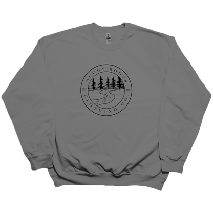 Muddy Trails Adult Crew Neck Sweatshirt - Muddy Boots Clothing - Crew Neck Sweatshirt