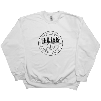 Muddy Trails Adult Crew Neck Sweatshirt - Muddy Boots Clothing - Crew Neck Sweatshirt