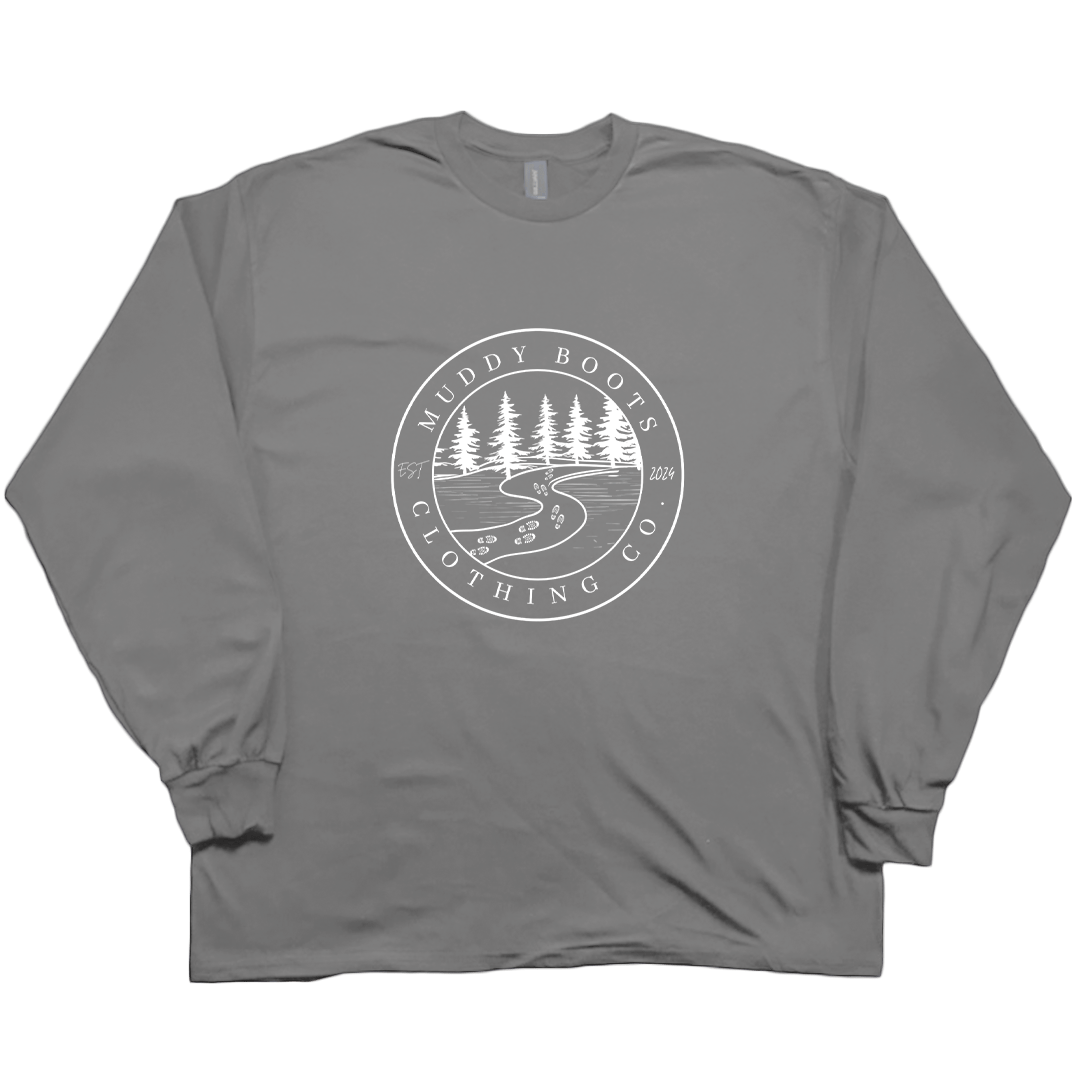 Muddy Trails Adult Long Sleeve Tee - Muddy Boots Clothing - Long Sleeve Tee