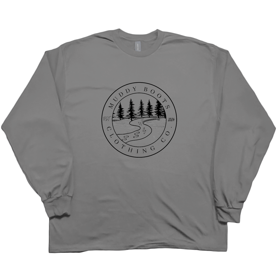 Muddy Trails Adult Long Sleeve Tee - Muddy Boots Clothing - Long Sleeve Tee