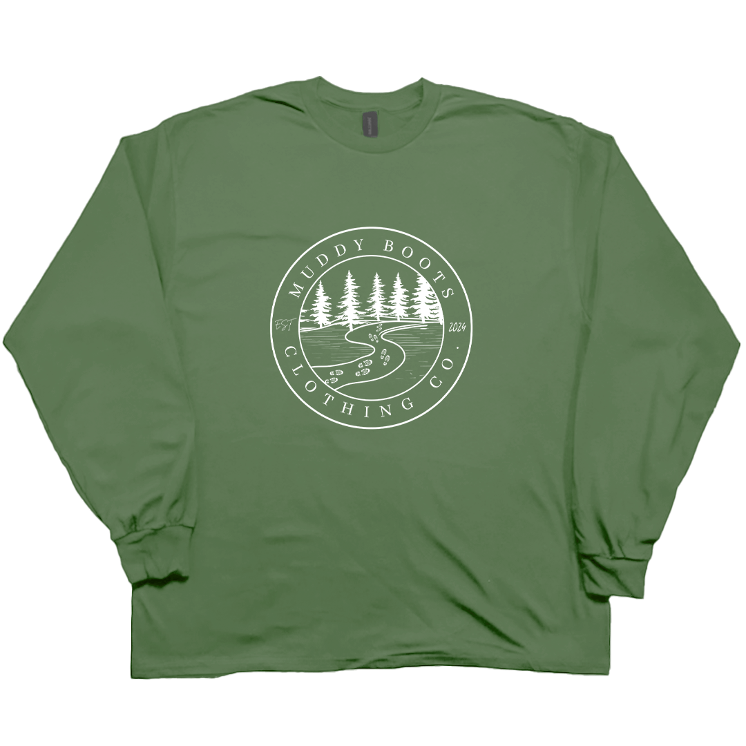 Muddy Trails Adult Long Sleeve Tee - Muddy Boots Clothing - Long Sleeve Tee