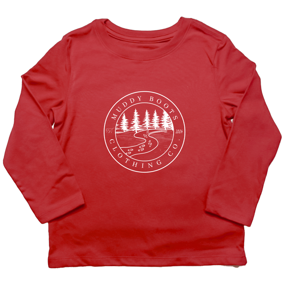 Muddy Trails Toddler Long Sleeve Tee - Muddy Boots Clothing - Long Sleeve Tee
