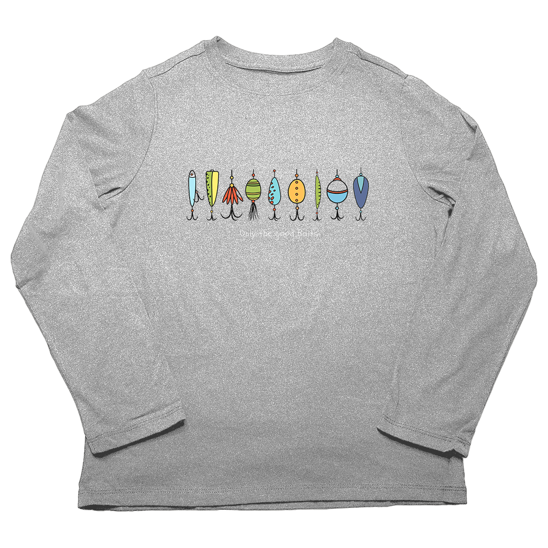 Only The Good Baits Adult Long Sleeve Tee - Muddy Boots Clothing - Long Sleeve Tee