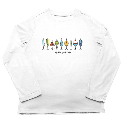 Only The Good Baits Adult Long Sleeve Tee - Muddy Boots Clothing - Long Sleeve Tee