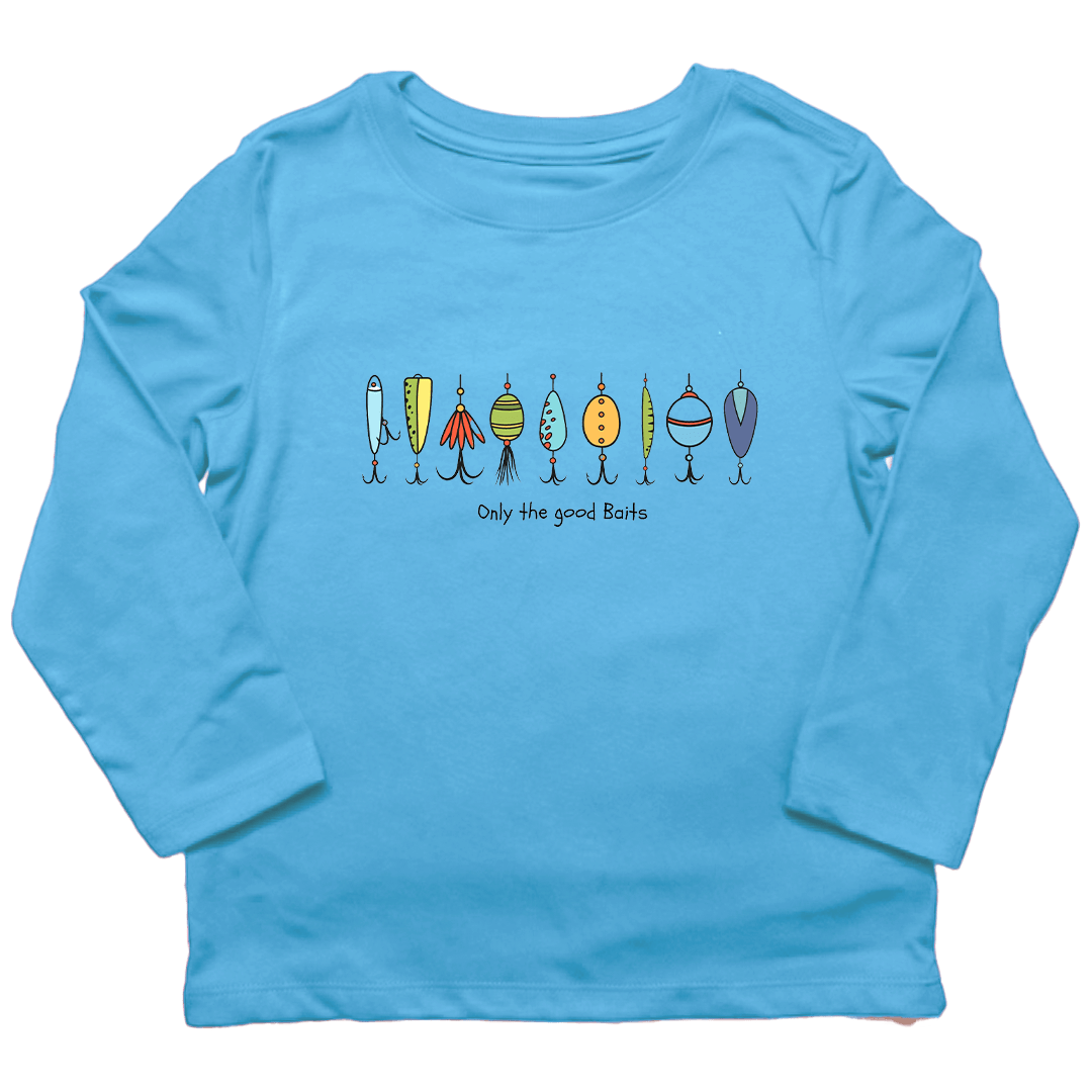Only The Good Baits Kids Long Sleeve Tee - Muddy Boots Clothing - Long Sleeve Tee