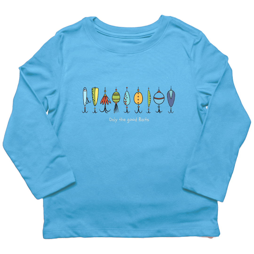 Only The Good Baits Kids Long Sleeve Tee - Muddy Boots Clothing - Long Sleeve Tee